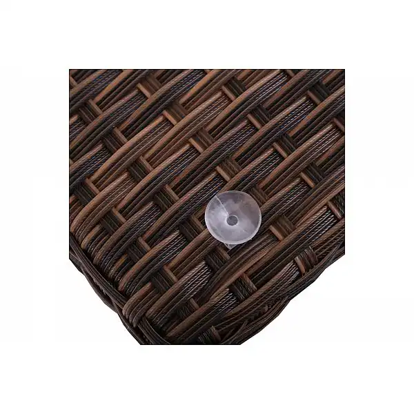 Садовий шезлонг з техноратангу Bora Bora Brown / Taupe зі столиком Toronto Brown