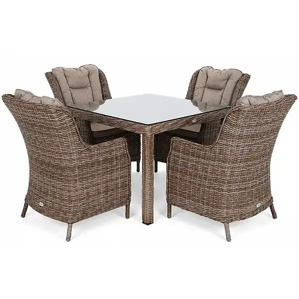 Техноратанг садові меблі Bristol Square Ginger / Brown Melange 4+1