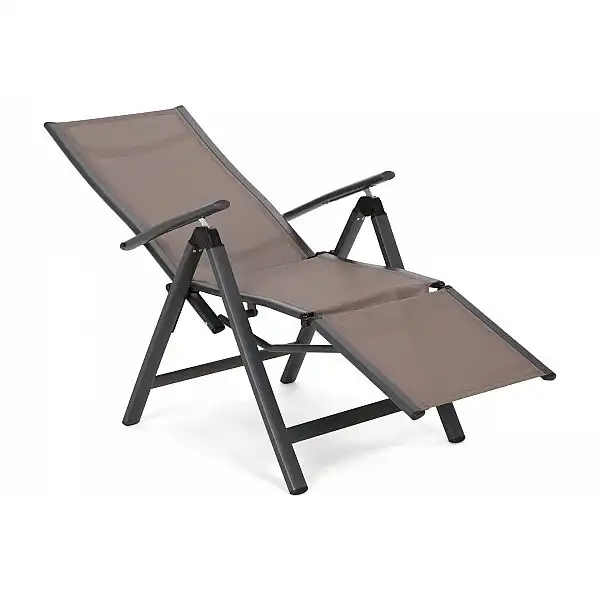 Алюмінієве садове крісло Ibiza Relax Grey / Taupe