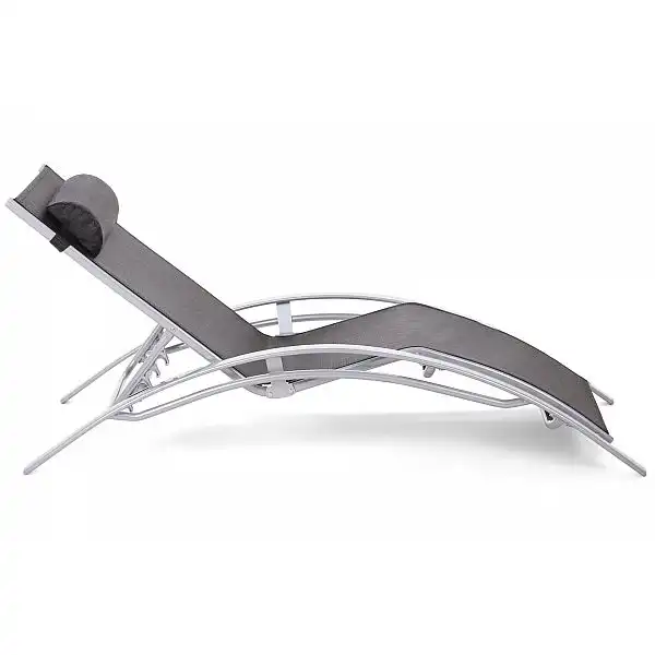 Садовий лежак Aruba Silver/Black