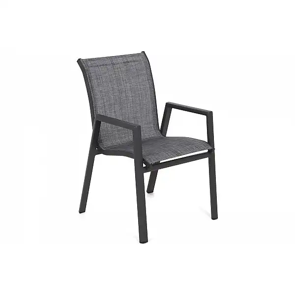 Алюмінієві садові меблі Monaco Dark Grey / Grey 8+1
