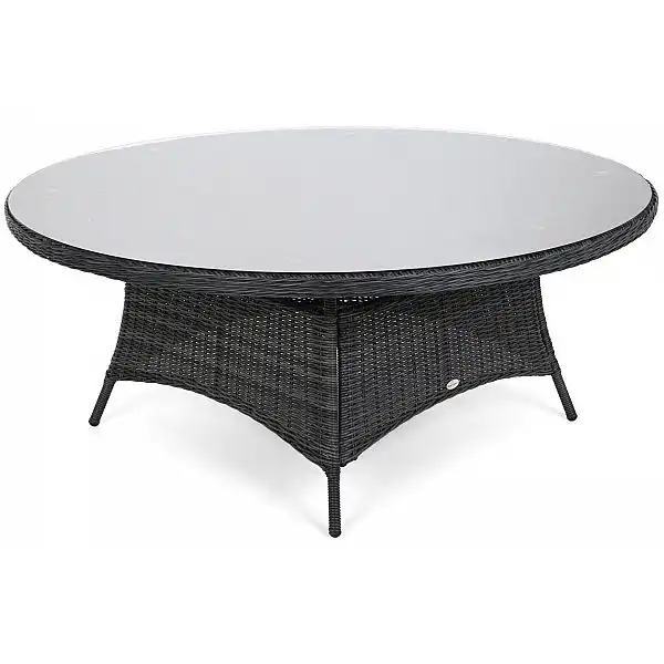 Садові меблі з техноротангу Bristol Round 180 см Grey / Grey Melange 8+1