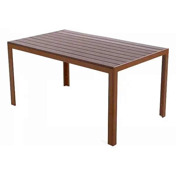 Алюмінієві садові меблі Ibiza 150 см Коричневий / Коричневий 6+1