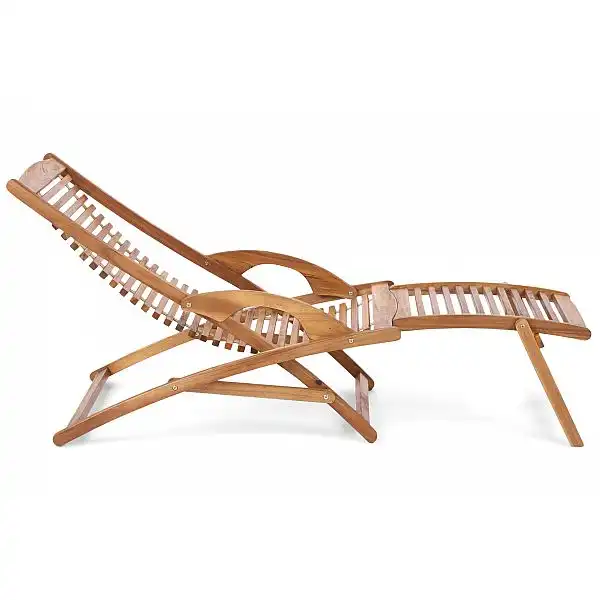 Садовий дерев'яний шезлонг з акації