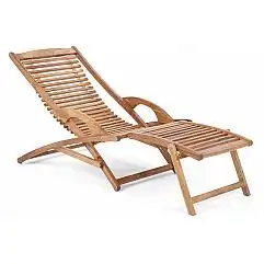 Садовий дерев'яний шезлонг з акації