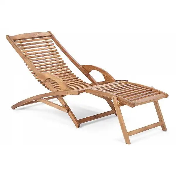 Садовий дерев'яний шезлонг з акації