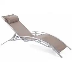 Садовий шезлонг Aruba Silver / Taupe для виставкових цілей