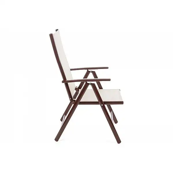 Садові меблі Ibiza алюмінієві 150 см Коричневий / Екрю 6+1