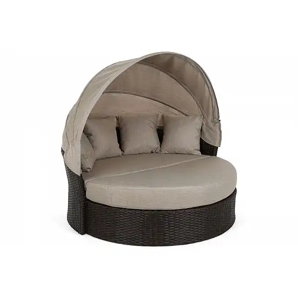 Садовий диван з балдахіном Sydney Beige / Brown Melange
