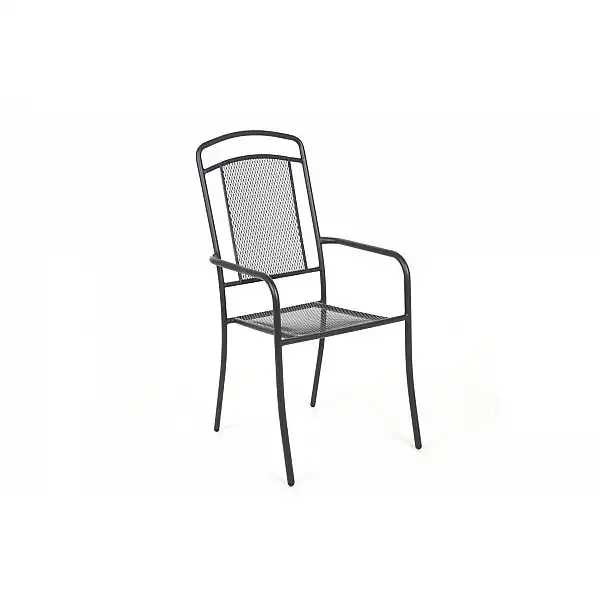 Садові меблі з металу Venezia Square 4+1 Black / Grey