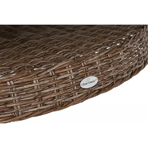 Садовая мебель из техноротанга Bristol Round Elegant 180 см Джинджер/Коричневый Меланж 8+1