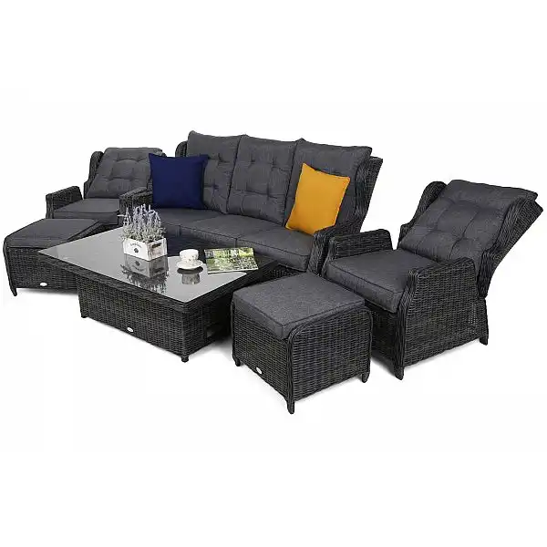 Садові меблі з техноротангу Memphis Grey / Grey Melange