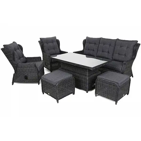 Садові меблі з техноротангу Memphis Grey / Grey Melange