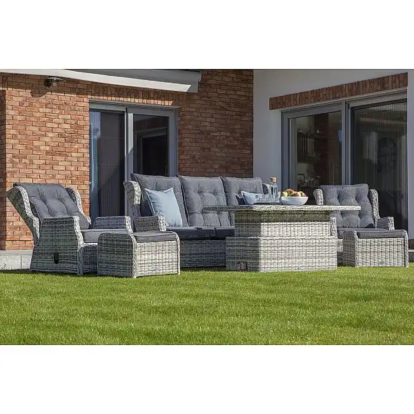 Садові меблі з техноротангу Memphis Grey / Grey Melange