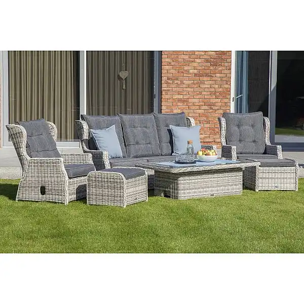 Садові меблі з техноротангу Memphis Grey / Grey Melange