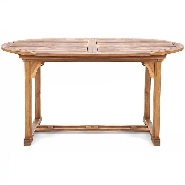 Дерев'яні садові меблі Akacja Oval Cross 150+50см 6+1