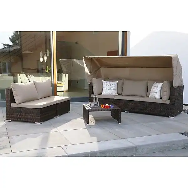 Садові меблі з техноратангу Vigo White / Grey