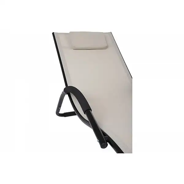 Лежак для саду Madera Black / Beige