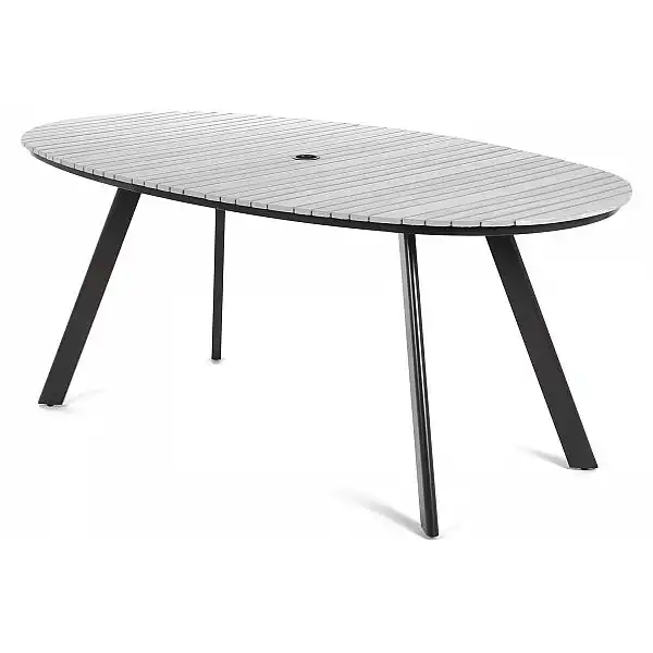 Алюмінієві садові меблі Lorenzo Black / Grey 6+1