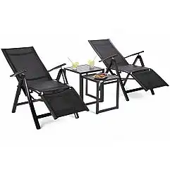 Садовий набір Cuba Black Ibiza Relax Black / Black
