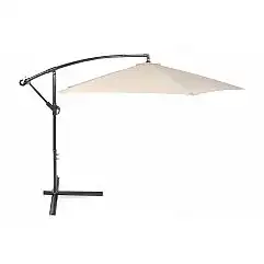 Садова парасолька Malabo 300 см сірого/екру кольору з основою