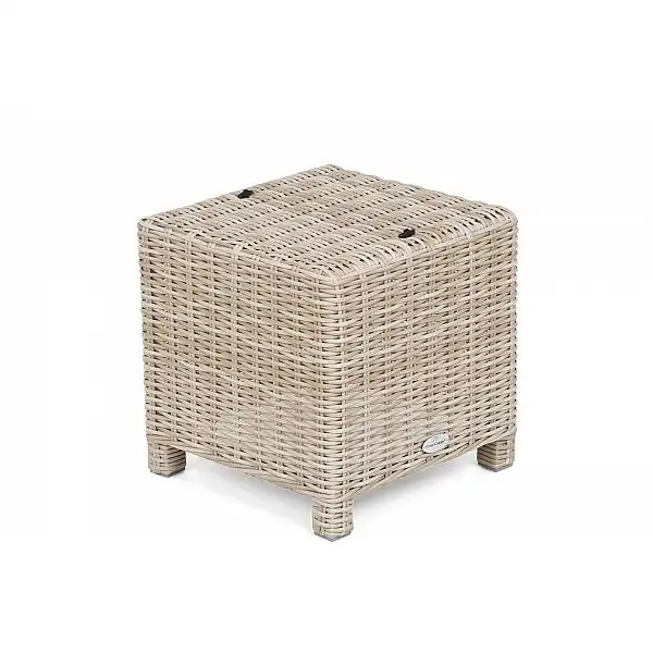 Садовий пуф з техноратангу California Beige / Beige Melange