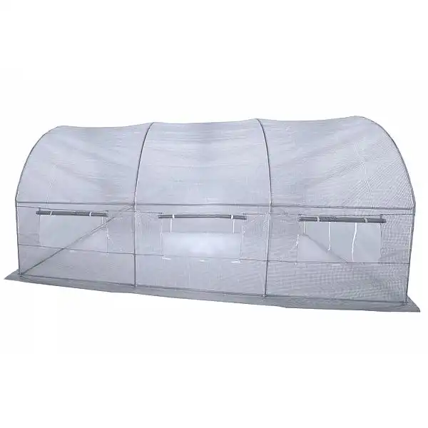 Фольга для каркаса садового тоннеля 250 x 400 см белого цвета.