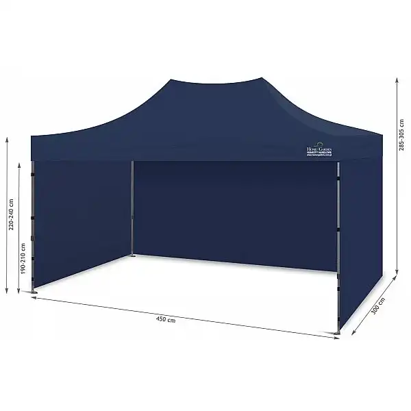 Торговий намет 450 x 300 см темно-синій