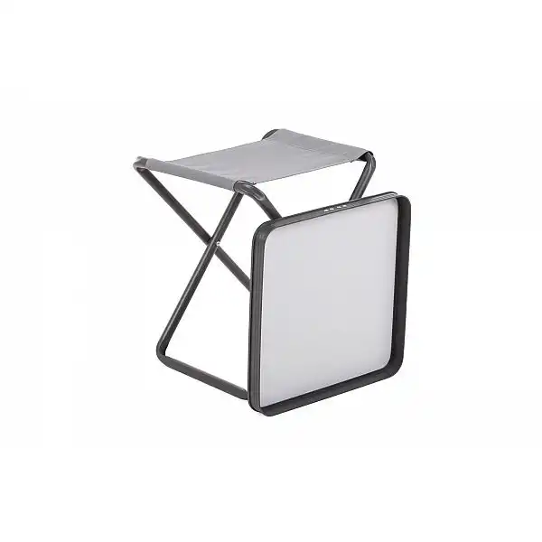 Садовий шезлонг Summer Silver/Black зі столиком Ventura