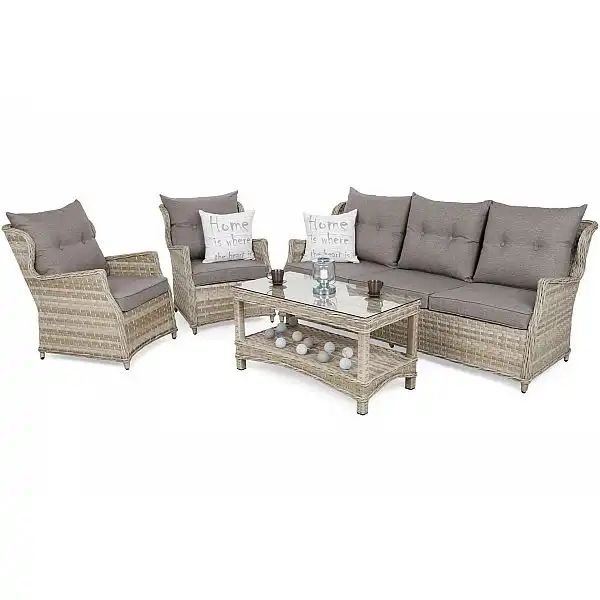 Садові меблі з техноратангу Siena Grande Beige / Beige Melange