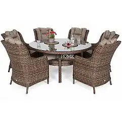 Садовая мебель из техноротанга Bristol Round Elegant 150 см Джинджер/Коричневый ..