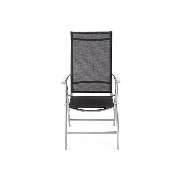 Алюмінієві садові меблі Ibiza 150 см Basic Silver / Black 6+1