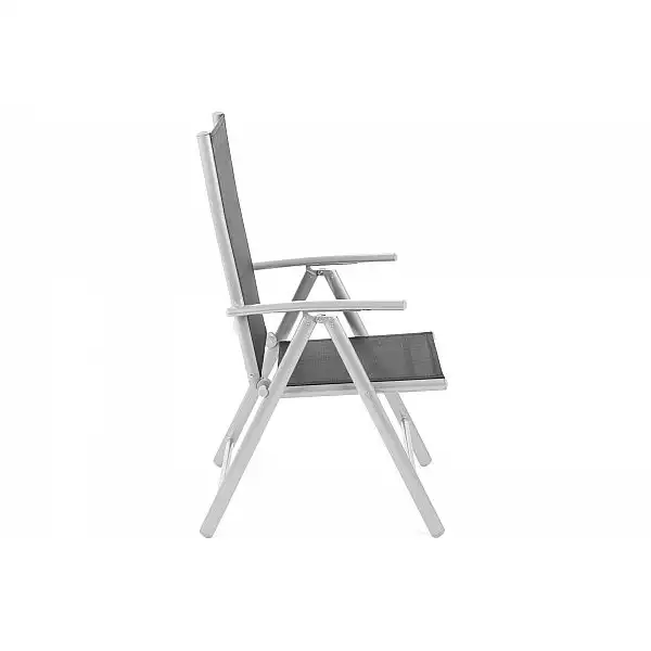 Алюмінієві садові меблі Ibiza 150 см Basic Silver / Black 6+1