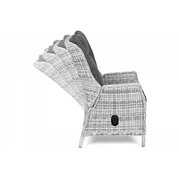 Набір крісел Bristol Relax з підніжками Light Grey / Grey Melange і столом California Light Grey