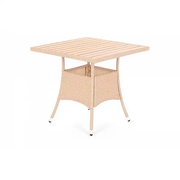 Меблі Doris Square Elegant Beige 4+1 з техноратанга з подушками