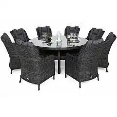 Садовая мебель из техноротанга Bristol Round Elegant 180 cm Grey / Grey Melange ..