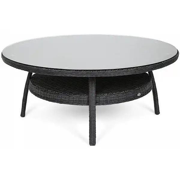 Садовая мебель из техноротанга Bristol Round Elegant 180 cm Grey / Grey Melange 8+1