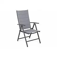 Алюмінієвий садовий стілець Ibiza Grey / Window Grey