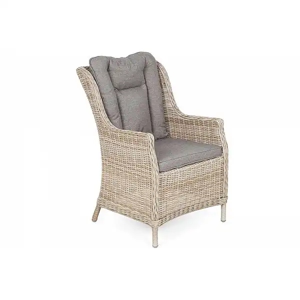 Садові меблі з техноротангу Bristol Round Elegant 150 см Beige / Beige Melange 6+1