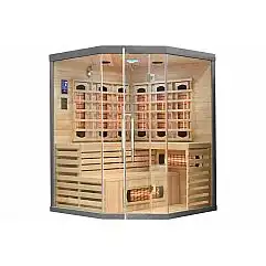 RG3C Сіра кутова інфрачервона сауна з кольоротерапією