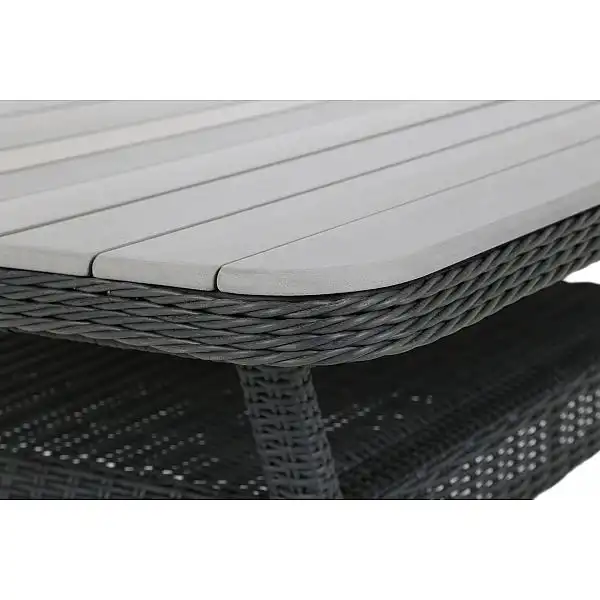 Кутові садові меблі з техноротангу Windsor Grey / Light Grey