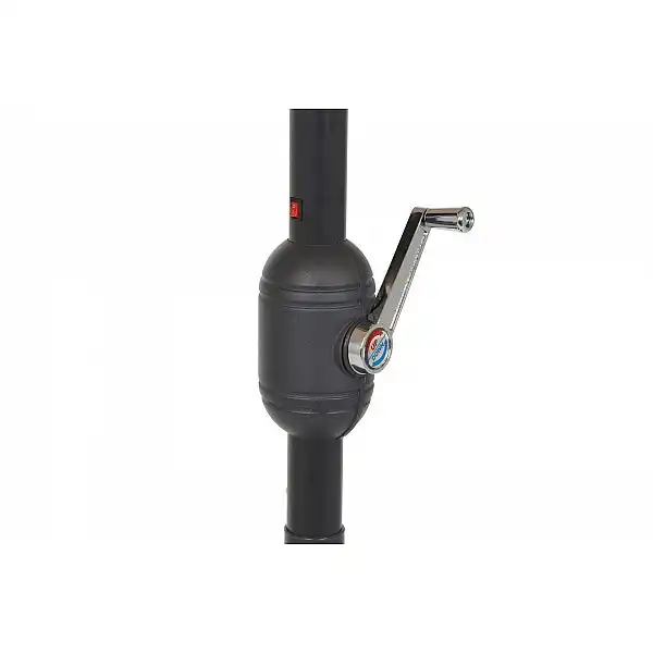 Парасолька садова кругла Malta Grey / Light Grey Ø 270 см з LED підсвічуванням