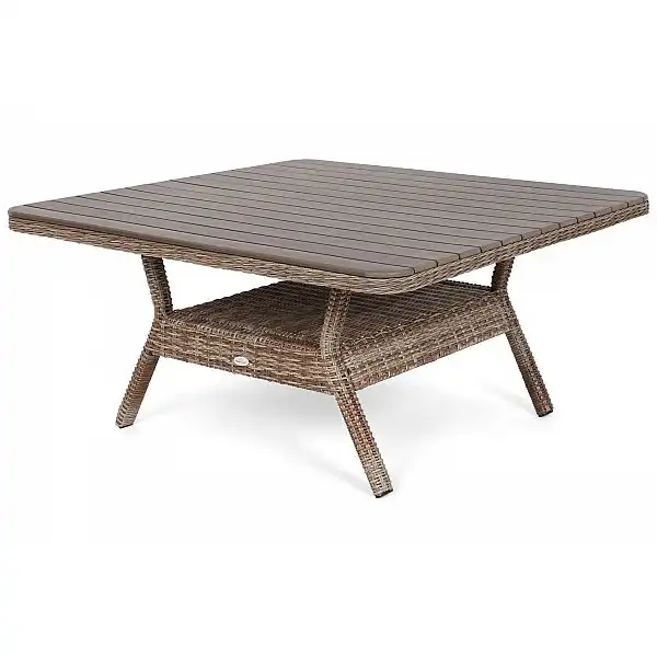 Кутові садові меблі з техноротангу Windsor Brown Mat / Brown Melange