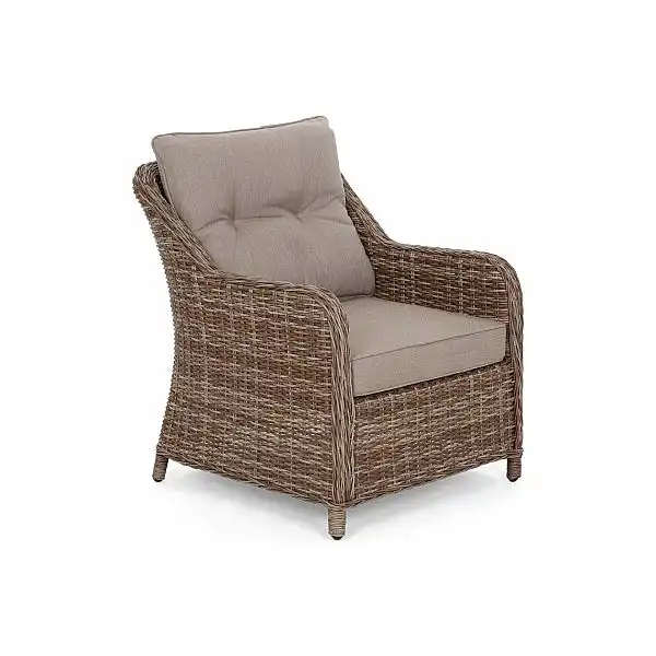 Кутові садові меблі з техноротангу Windsor Brown Mat / Brown Melange