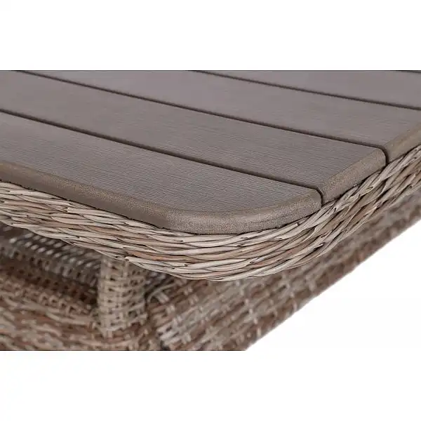 Кутові садові меблі з техноротангу Windsor Brown Mat / Brown Melange