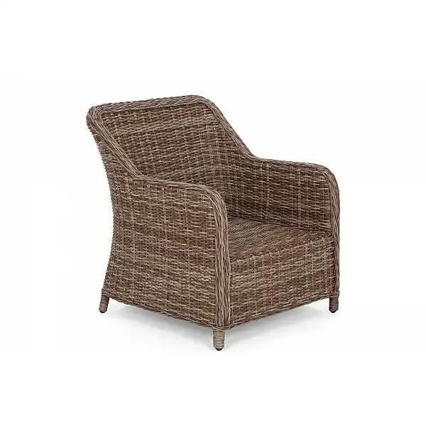 Кутові садові меблі з техноротангу Windsor Brown Mat / Brown Melange