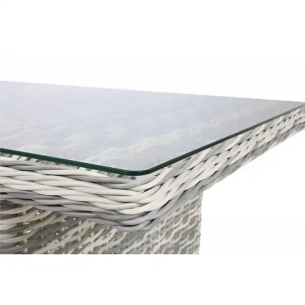 Лівий кутовий диван з техноротангу Alicante Light Grey / Grey Melange