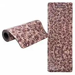 Килимок для вправ inSPORTline Camu 173x61x0,8 см Колір Коричневий Камуфляж