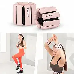 Регульовані обтяжувачі для зап'ястя/щиколотки inSPORTline Brace Color Pink