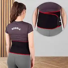 Неопреновий ремінь inSPORTline Waist Color Red, розмір M